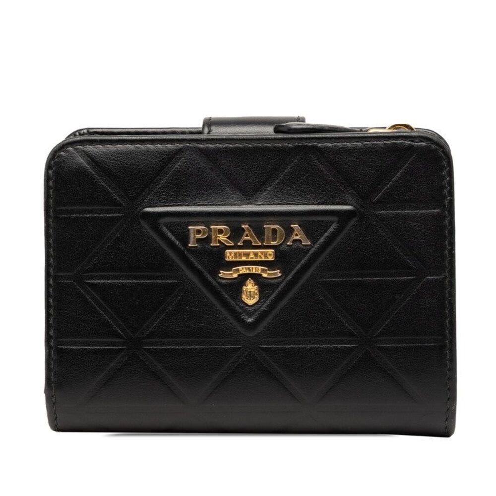 Prada Triangle Logo Bi-fold Wallet